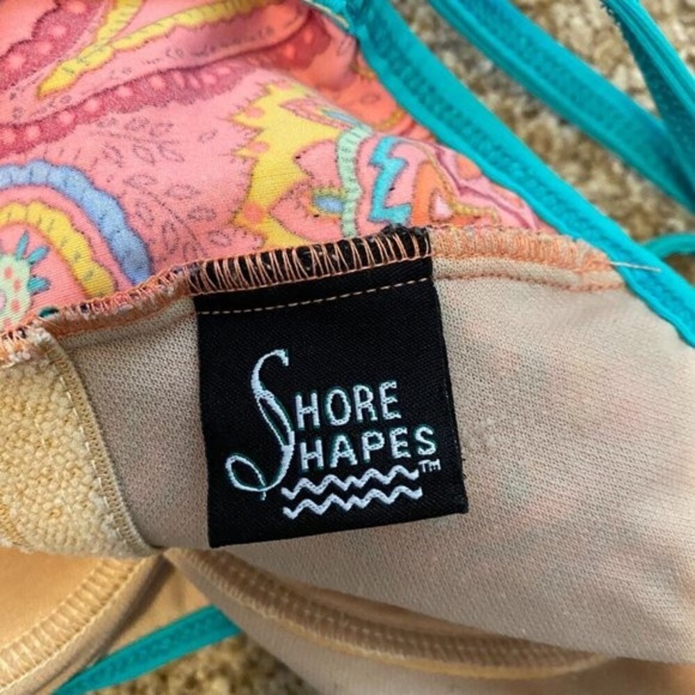 Shore Shapes One Piece Paisley Womens Swimsuit Size 34/W - Picture 5 of 5